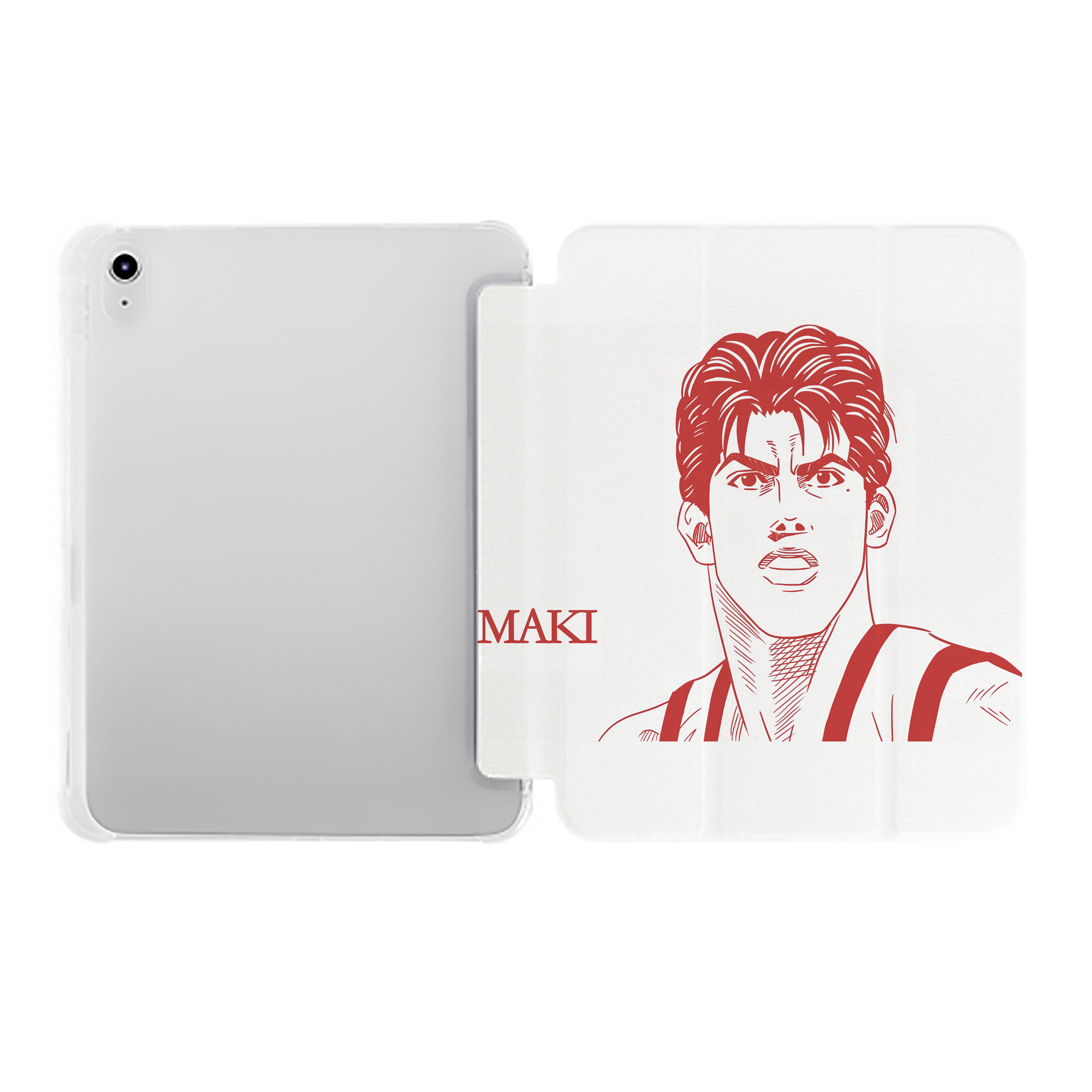 （画像用） SLAM DUNK／スラムダンク IPad ケース ペン収納付き 三つ折りスタンド PUレザー×シリコン 対応機種9.5/10.5/10.9インチ
